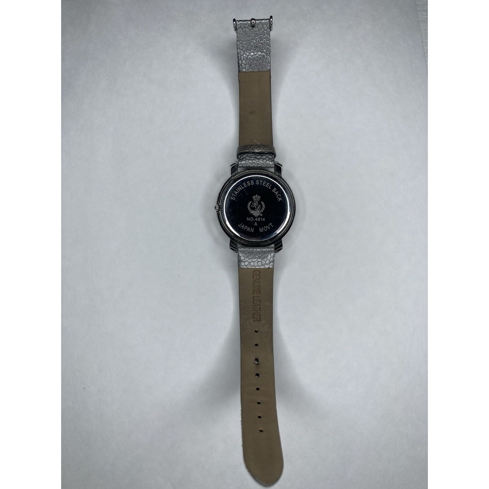 PREMIER DESIGN Silver Tone,Floating Crystals Wristwatch (TESTED Needs Battery) - Picture 3 of 5